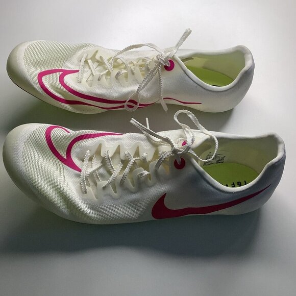 Nike JA Fly V4 Size 15 White Sail Hyper Pink Light Track Spikes DR2741-100, New main image 10